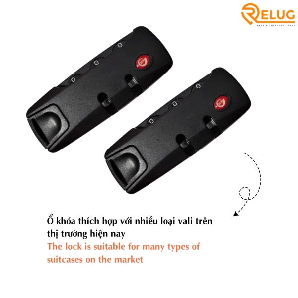 Đối với những du khách muốn tránh các rắc rối về khớp khóa, ổ khóa số vali KS004 là một sản phẩm thiết kế đơn giản, giá rẻ nhưng đáp ứng đầy đủ các tiêu chuẩn khớp nối chính xác. (Ảnh 5) Đối với những du khách muốn tránh các rắc rối về khớp khóa, ổ khóa số vali KS004 là một sản phẩm thiết kế đơn giản, giá rẻ nhưng đáp ứng đầy đủ các tiêu chuẩn khớp nối chính xác. (Ảnh 5)