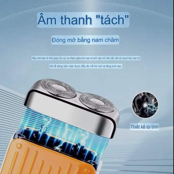 Chiếc máy cạo râu mini sạc Type‑C nhanh khiến buổi sáng sau chuyến công tác trở nên gọn gàng hơn bao giờ hết - Ảnh 2