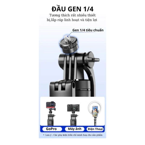 Chiều cao 1,7 m của gậy selfie 3 chân và đèn trợ sáng thực sự quyết định chất lượng livestream - Ảnh 4