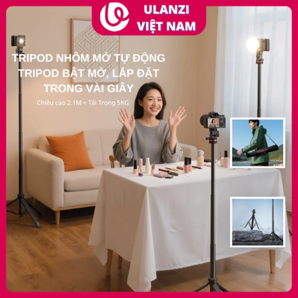 Chiều cao 2m, tải trọng 5kg – Tính năng tự mở của chân tripod không luôn mang lại sự tiện lợi như mong đợi - Ảnh 1 Chiều cao 2m, tải trọng 5kg – Tính năng tự mở của chân tripod không luôn mang lại sự tiện lợi như mong đợi - Ảnh 1