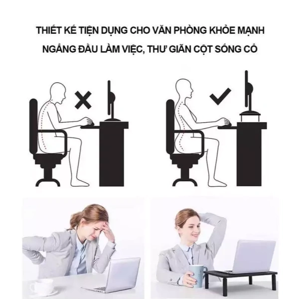 Chiều cao điều chỉnh của kệ laptop thực tế giảm áp lực cổ hơn mong đợi - Ảnh 3