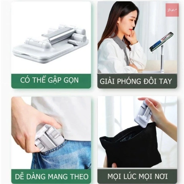 Hầu hết các mẫu giá đỡ, bao gồm cả Giá Đỡ Livestream Tiện Lợi, được thiết kế linh hoạt với khớp nối có khả năng điều chỉnh rộng, phù hợp với điện thoại từ 4.5 inch tới các máy tính bảng kích thước lớn như iPad. (Ảnh 5)