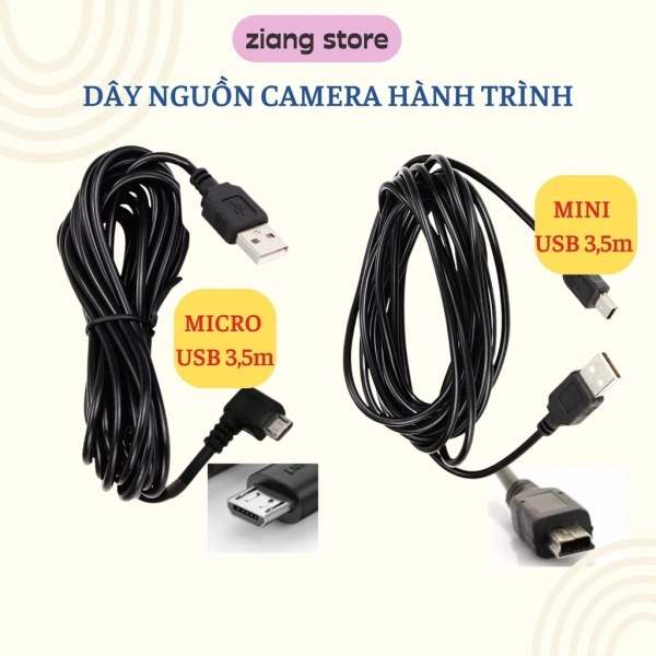 Chiều dài 3,5 m của dây nguồn Mini USB cho camera hành trình thường gây rối cáp điện trong xe - Ảnh 1 Chiều dài 3,5 m của dây nguồn Mini USB cho camera hành trình thường gây rối cáp điện trong xe - Ảnh 1