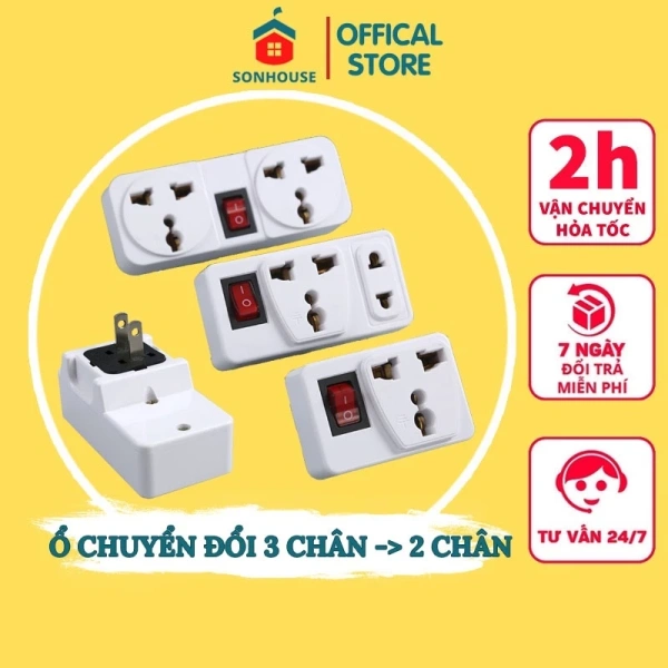 Chuyển đổi ổ cắm 3 chân sang 2 chân kèm công tắc 2000W chống cháy: Bước bất ngờ khiến rủi ro quá tải giảm đáng kể - Ảnh 1