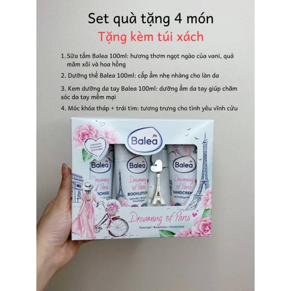 Nếu bạn đang tìm kiếm một lựa chọn đã được cân nhắc kỹ lưỡng về cả thành phần, hương thơm và tính thiết thực, Set Quà 4 Món Balea Dream of Paris là một đề xuất đáng xem xét. (Ảnh 4)