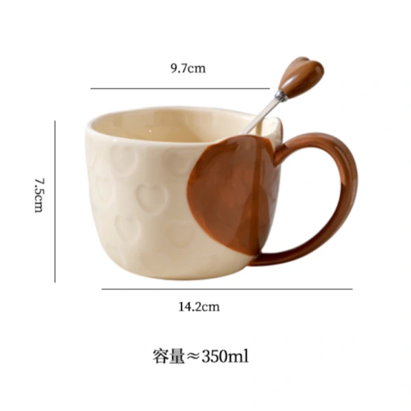 Cốc sứ trái tim 350ml: chi tiết khiến bữa sáng Valentine trở nên ấm áp và đáng nhớ - Ảnh 4