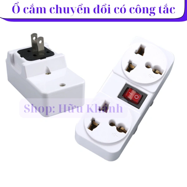 Công tắc tắt mở trên ổ cắm chuyển đổi 2 chấu sang 3 chấu thực sự giảm rủi ro giật điện trong những phút vội vàng - Ảnh 1