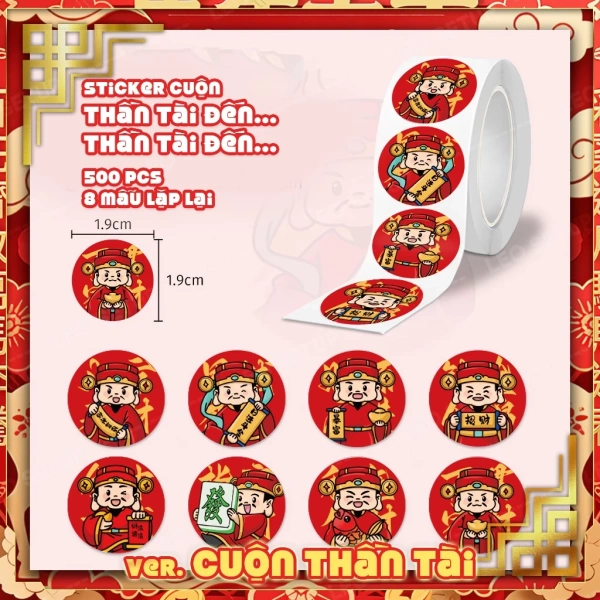 Hiện nay, có ba kiểu dán sticker Tết thường gặp: dán toàn bộ tường, dán “điểm nhấn” trên đồ vật và dán dạng “đường viền” quanh khung cửa hoặc kệ. (Ảnh 2) Hiện nay, có ba kiểu dán sticker Tết thường gặp: dán toàn bộ tường, dán “điểm nhấn” trên đồ vật và dán dạng “đường viền” quanh khung cửa hoặc kệ. (Ảnh 2)