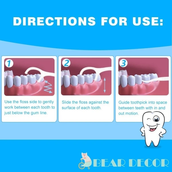 Sau khi dùng dĩa hoặc muỗng, dùng đầu tăm chỉ cầm bằng ba ngón tay, nhẹ nhàng đưa vào các kẽ răng để gỡ thực phẩm thừa. (Ảnh 4) Sau khi dùng dĩa hoặc muỗng, dùng đầu tăm chỉ cầm bằng ba ngón tay, nhẹ nhàng đưa vào các kẽ răng để gỡ thực phẩm thừa. (Ảnh 4)