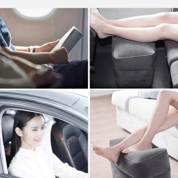 Giờ đây, một mẫu đệm bơm hơi đa năng đang thu hút sự chú ý của những người thường xuyên di chuyển: Đệm Hỗ Trợ Chân Ô Tô Đa Năng Báo Chí Bơm Hơi Ngoài Trời Đệm Du Lịch Đường Dài Di Động Đổ Xô Chân Đệm. (Ảnh 4)