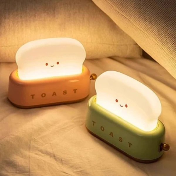 Đèn ngủ hình máy nướng bánh mì sạc tích điện: Khi hẹn giờ đa chế độ bị lãng quên, ánh sáng liên tục phá vỡ giấc ngủ. - Ảnh 1