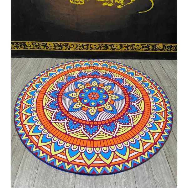 Mặt dưới của tấm lót yoga tròn thường được làm bằng cao su tự nhiên hoặc cao su tổng hợp. (Ảnh 2) Mặt dưới của tấm lót yoga tròn thường được làm bằng cao su tự nhiên hoặc cao su tổng hợp. (Ảnh 2)