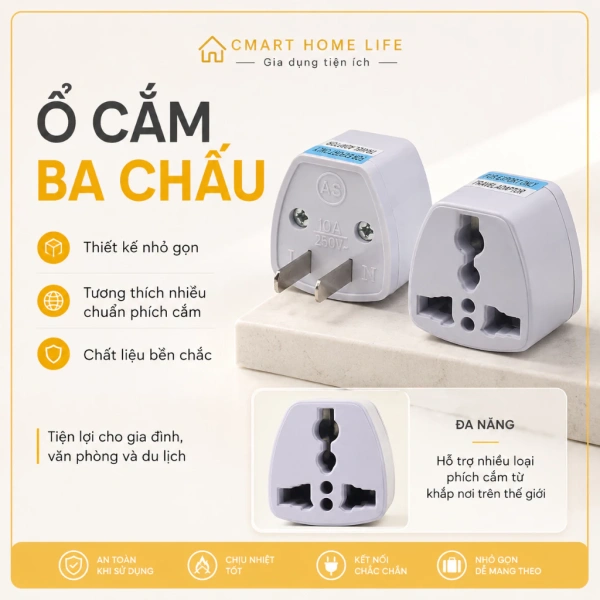 Độ bền của ổ cắm chuyển đổi 3 chấu sang 2 chấu thường bị xem nhẹ, nhưng lại là nguyên nhân gây mất điện bất ngờ - Ảnh 1 Độ bền của ổ cắm chuyển đổi 3 chấu sang 2 chấu thường bị xem nhẹ, nhưng lại là nguyên nhân gây mất điện bất ngờ - Ảnh 1
