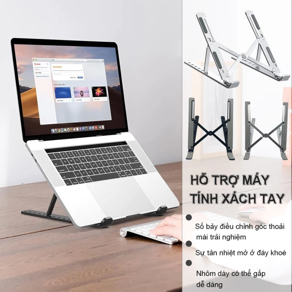 Đặt một chiếc đế tản nhiệt nhôm có thể điều chỉnh được độ cao sẽ mang lại nhiều lợi ích thực tế, không chỉ về mặt công nghệ mà còn về sức khỏe người dùng. (Ảnh 2)
