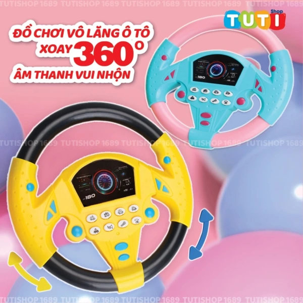Đồ chơi vô lăng xoay 360° với âm thanh vui nhộn khiến bé biến góc nhà thành sân đua thực thụ - Ảnh 1 Đồ chơi vô lăng xoay 360° với âm thanh vui nhộn khiến bé biến góc nhà thành sân đua thực thụ - Ảnh 1
