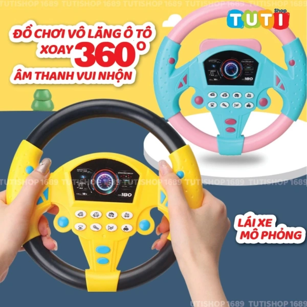 Đồ chơi vô lăng xe hơi cho bé được thiết kế để mô phỏng trải nghiệm lái thực tế nhưng trong môi trường an toàn. (Ảnh 2) Đồ chơi vô lăng xe hơi cho bé được thiết kế để mô phỏng trải nghiệm lái thực tế nhưng trong môi trường an toàn. (Ảnh 2)
