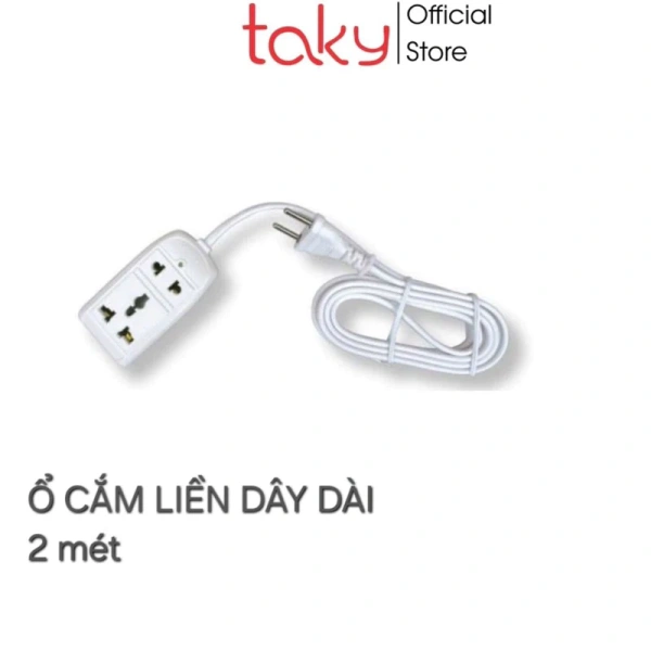 Độ dài 2 m của ổ cắm điện nối dài thực sự giảm bớt rắc rối khi sắp xếp điện thoại, máy tính và quạt trong góc nhà - Ảnh 1 Độ dài 2 m của ổ cắm điện nối dài thực sự giảm bớt rắc rối khi sắp xếp điện thoại, máy tính và quạt trong góc nhà - Ảnh 1