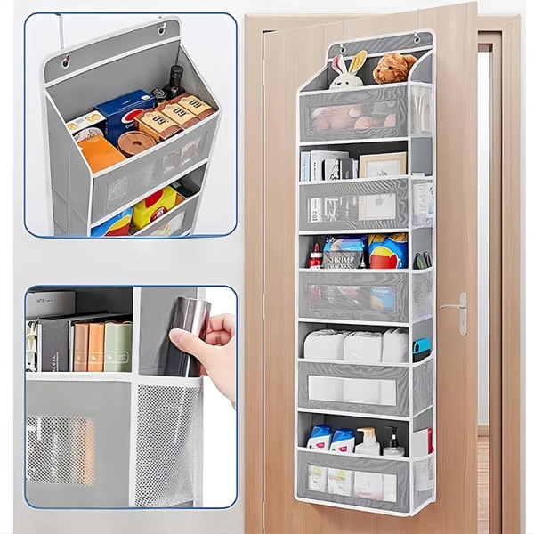 Khi bạn đặt những vật dụng như chai nước, chai sữa, hay túi giấy tạp chất vào túi treo, độ dày của vải sẽ quyết định mức độ giữ form. (Ảnh 2)