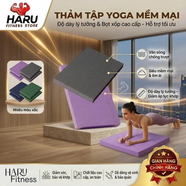 Độ dày và lớp chống trượt trên thảm tập thể thao hay yoga thực tế ảnh hưởng đến việc bảo vệ khớp khi luyện dài ngày - Ảnh 1