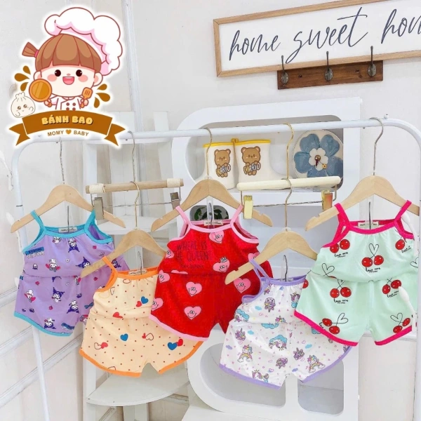 Khi nhắc đến “đồ hai dây thun lạnh” chất lượng, không thể không giới thiệu Bộ Đồ Hai Dây Thun Lạnh Mềm Mịn Cho Bé Gái 6‑15kg do thương hiệu Bánh Bao Đồ Bộ cung cấp. (Ảnh 3)