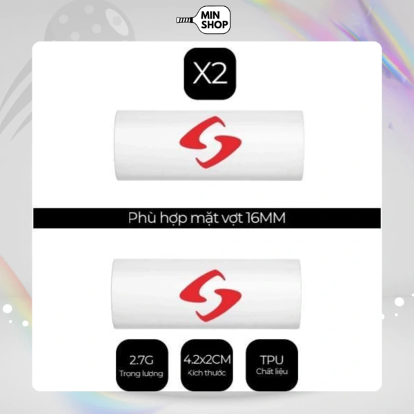 Đối với người mới học, loại TPU thường được khuyên dùng vì khả năng giảm rung vừa phải, đồng thời cho phép người chơi “tùy biến” cảm giác cầm vợt bằng cách thay đổi số lượng miếng trọng lượng. (Ảnh 3) Đối với người mới học, loại TPU thường được khuyên dùng vì khả năng giảm rung vừa phải, đồng thời cho phép người chơi “tùy biến” cảm giác cầm vợt bằng cách thay đổi số lượng miếng trọng lượng. (Ảnh 3)