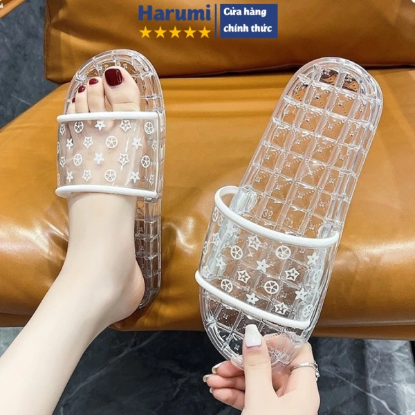 Đôi dép nữ quai ngang nhựa trong suốt có thể biến thành thảm trượt ngay sau cơn mưa đầu mùa - Ảnh 1 Đôi dép nữ quai ngang nhựa trong suốt có thể biến thành thảm trượt ngay sau cơn mưa đầu mùa - Ảnh 1