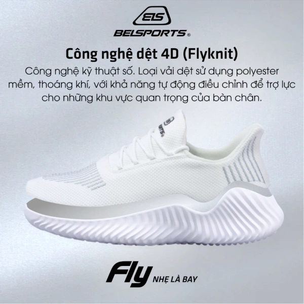 Giày FLY 1 Full Black của BELSPORTS được thiết kế để đáp ứng nhu cầu “nhẹ, thoải mái, thời trang” với chi phí vừa phải. (Ảnh 5) Giày FLY 1 Full Black của BELSPORTS được thiết kế để đáp ứng nhu cầu “nhẹ, thoải mái, thời trang” với chi phí vừa phải. (Ảnh 5)