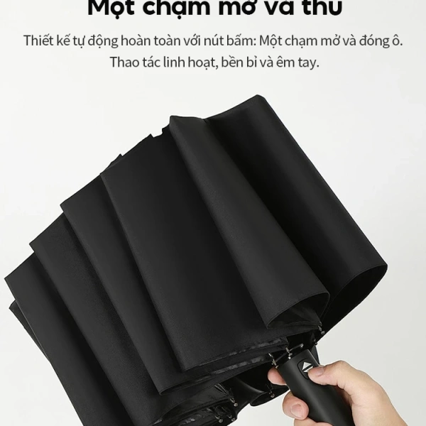 Trong số các sản phẩm hiện có trên thị trường, Ô Dù Tự Động ICON nổi bật bởi sự kết hợp hài hòa giữa công nghệ tự động, chất liệu chống UV cao cấp và thiết kế gọn nhẹ. (Ảnh 5)