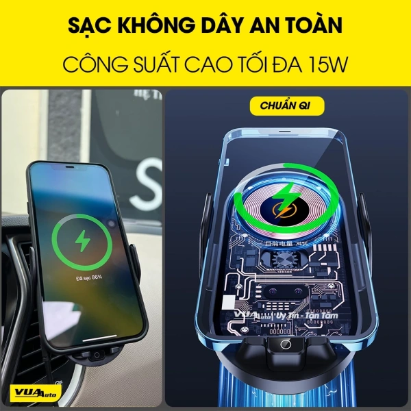 Giá đỡ điện thoại ô tô sạc không dây tiện lợi, nhưng ánh sáng mặt trời qua khe gió khiến quá trình sạc chậm hơn - Ảnh 3