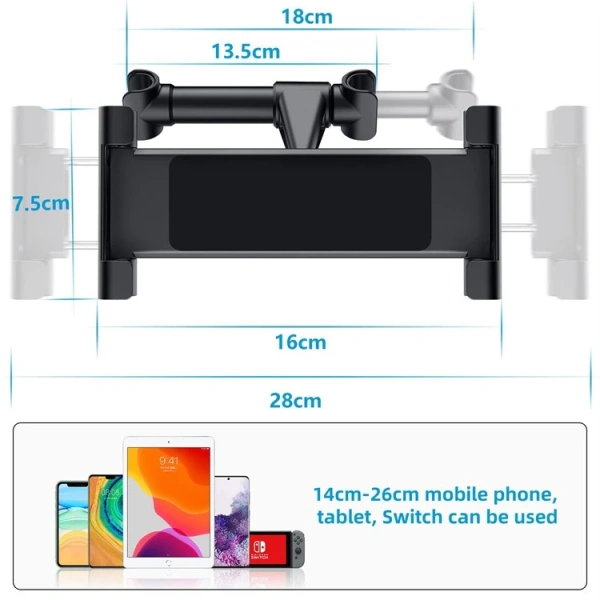 Nếu bạn sở hữu các thiết bị có kích thước từ 11 inch trở lên như iPad Pro 12.9 inch, Galaxy Tab S8+ (12.4 inch) hoặc các máy tính bảng học tập kích thước lớn, giá đỡ chỉ hỗ trợ tới 10 inch sẽ gặp khó khăn trong việc giữ chặt và ổn định. (Ảnh 4) Nếu bạn sở hữu các thiết bị có kích thước từ 11 inch trở lên như iPad Pro 12.9 inch, Galaxy Tab S8+ (12.4 inch) hoặc các máy tính bảng học tập kích thước lớn, giá đỡ chỉ hỗ trợ tới 10 inch sẽ gặp khó khăn trong việc giữ chặt và ổn định. (Ảnh 4)
