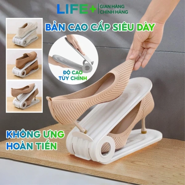 Giá đỡ gấp đôi hứa hẹn tiết kiệm không gian, nhưng độ dày các nấc lại làm ngăn giày nhanh đầy - Ảnh 1