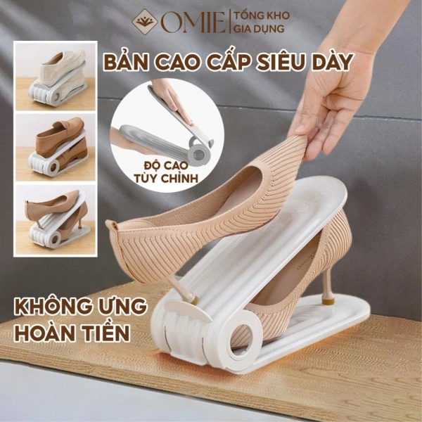 Giá đỡ giày đa nấc gập đôi biến góc tối ưu thành kho chứa thông minh, tiết kiệm không gian bất ngờ - Ảnh 1