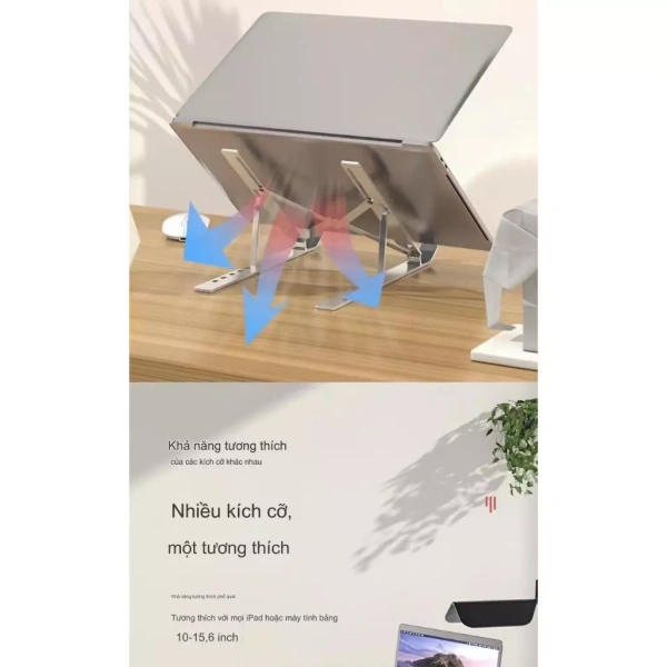 Để có đánh giá khách quan, tôi mua Giá đỡ Laptop 15‑16in nhôm linh hoạt PRAMI (model PRAMI007) qua đường link Marketplace. (Ảnh 4)