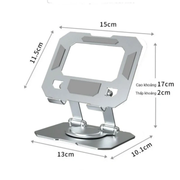 Giá đỡ máy tính bảng xoay 360° gấp gọn bằng kim loại: bất ngờ giảm nhiệt và tối ưu góc nhìn trong giờ làm việc dài - Ảnh 5 Giá đỡ máy tính bảng xoay 360° gấp gọn bằng kim loại: bất ngờ giảm nhiệt và tối ưu góc nhìn trong giờ làm việc dài - Ảnh 5