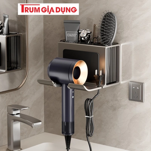 Giá treo máy sấy tóc gắn tường bằng nhôm khiến không gian phòng tắm gọn gàng hơn so với dự đoán - Ảnh 1 Giá treo máy sấy tóc gắn tường bằng nhôm khiến không gian phòng tắm gọn gàng hơn so với dự đoán - Ảnh 1