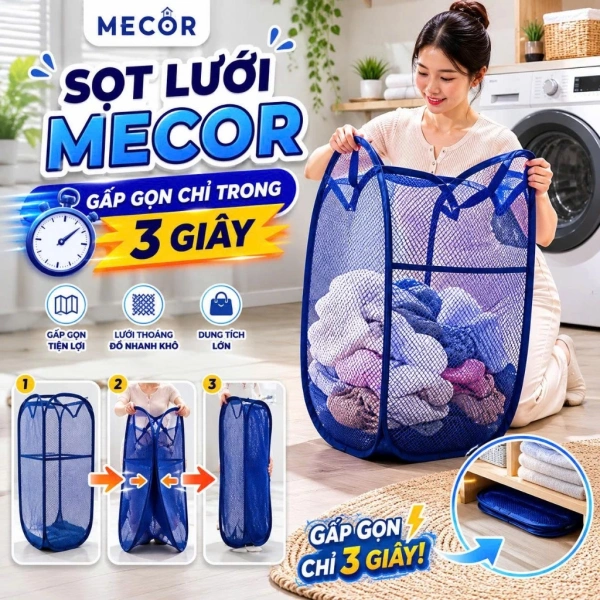 Sọt lưới 72L được thiết kế với sự cân nhắc chi tiết về tính năng và độ bền. (Ảnh 2)