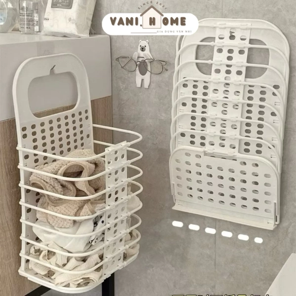 Giỏ nhựa gấp gọn treo tường: khi tiết kiệm không gian lại khám phá bất ngờ trong thói quen lưu trữ - Ảnh 1