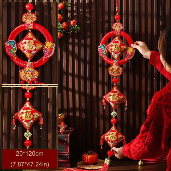 Hiệu quả thực sự của vòng trang trí Tết đỏ chỉ xuất hiện khi bố trí vị trí chiến lược trong phòng khách - Ảnh 5 Hiệu quả thực sự của vòng trang trí Tết đỏ chỉ xuất hiện khi bố trí vị trí chiến lược trong phòng khách - Ảnh 5