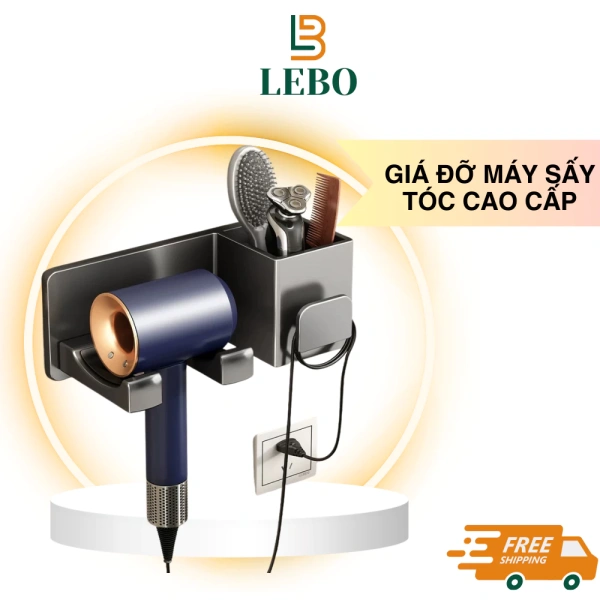 Kệ đỡ máy sấy tóc dán tường giúp không gian gọn nhẹ, nhưng việc di chuyển lại gây bất ngờ cho người dùng - Ảnh 1 Kệ đỡ máy sấy tóc dán tường giúp không gian gọn nhẹ, nhưng việc di chuyển lại gây bất ngờ cho người dùng - Ảnh 1