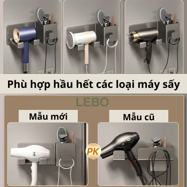 Một trong những lý do khiến người tiêu dùng chuyển sang sử dụng kệ đỡ máy sấy tóc dán tường là khả năng tiết kiệm không gian. (Ảnh 2) Một trong những lý do khiến người tiêu dùng chuyển sang sử dụng kệ đỡ máy sấy tóc dán tường là khả năng tiết kiệm không gian. (Ảnh 2)