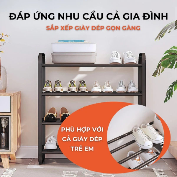 Kệ giày đa tầng gọn nhẹ giúp giảm hỗn loạn, nhưng độ rung tăng khi tải quá mức - Ảnh 5