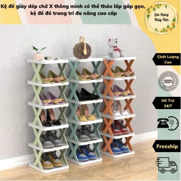 Kệ giày gấp gọn vừa tiết kiệm không gian, vừa trở thành yếu tố trang trí bất ngờ trong ngôi nhà. - Ảnh 1