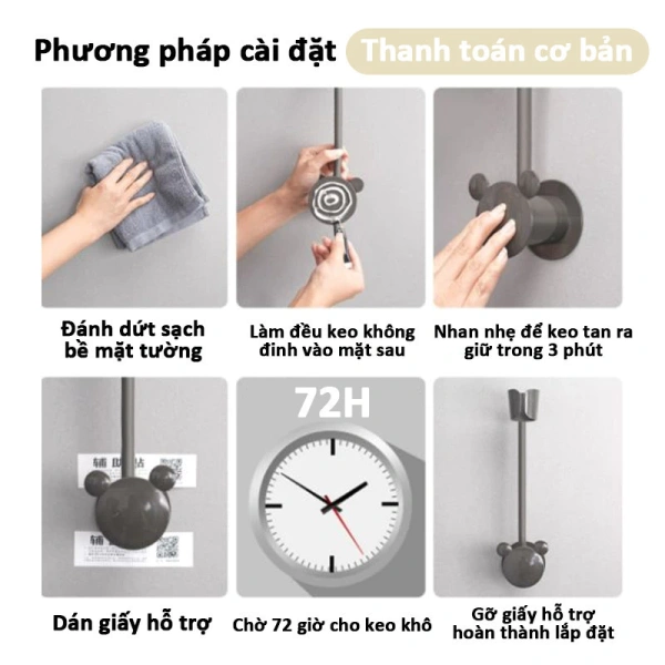 Sản phẩm có keo dán chịu lực mạnh, phù hợp với tường gạch, bê tông và thậm chí là tường sơn. (Ảnh 5) Sản phẩm có keo dán chịu lực mạnh, phù hợp với tường gạch, bê tông và thậm chí là tường sơn. (Ảnh 5)