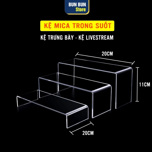 Kệ trong suốt giúp sản phẩm nổi bật trên livestream, nhưng ánh sáng phản chiếu lại làm màu sắc bị sai lệch - Ảnh 1