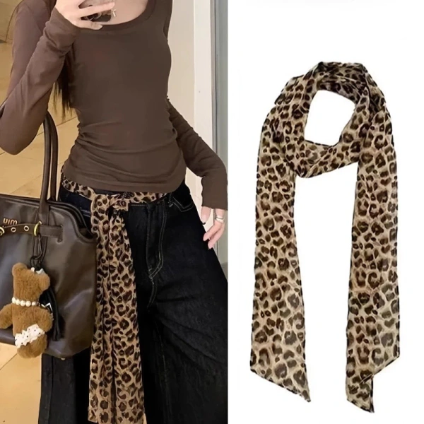Khăn lụa thắt lưng retro màu cà phê biến chiếc áo đầm đơn giản thành điểm nhấn tinh tế - Ảnh 1 Khăn lụa thắt lưng retro màu cà phê biến chiếc áo đầm đơn giản thành điểm nhấn tinh tế - Ảnh 1