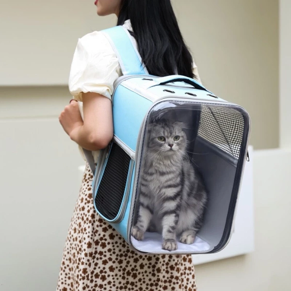 Balo đựng mèo, balo phi hành gia - Balo chó mèo size lớn VU001 được thiết kế với kích thước 40 × 28 × 28 cm, đáp ứng cân nặng tối đa <7kg cho mèo và <6kg cho chó. (Ảnh 4)