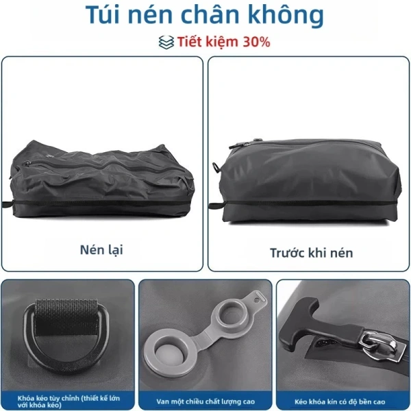 Khi bật máy bơm chân không trong hành lý du lịch, không gian dư thừa khiến nhiều người bất ngờ thêm đồ hơn dự tính. - Ảnh 5