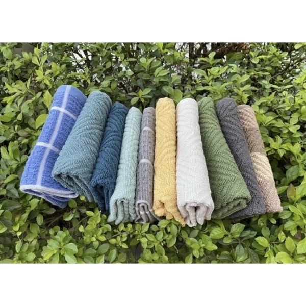 Độ dày của khăn lau cotton được đo bằng “đánh giá GSM” (gram trên mét vuông) hoặc số sợi dệt (denier). (Ảnh 2)
