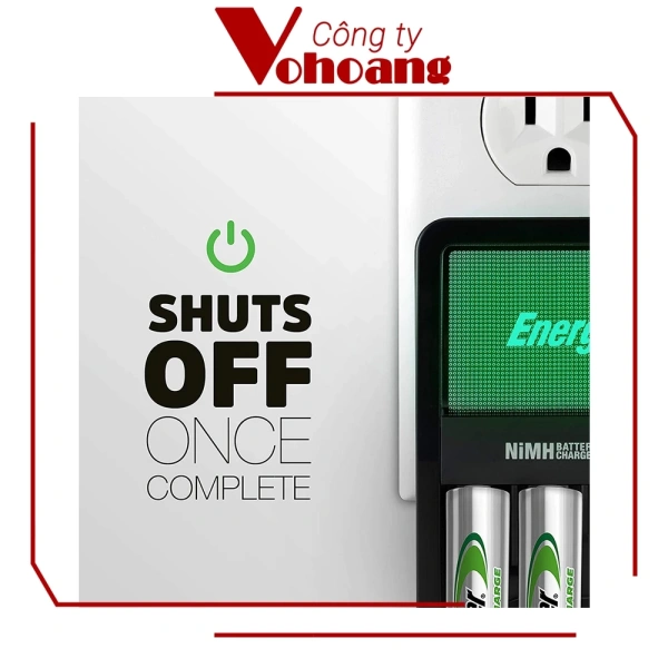 Một lựa chọn khá phổ biến trên thị trường hiện nay là Bộ sạc Energizer Charger kèm 4 pin sạc AA 2000mAh, tự ngắt sạc. (Ảnh 4)