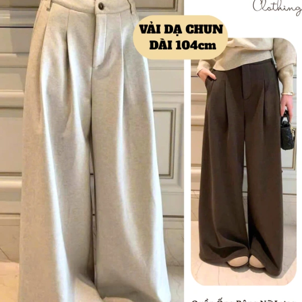 Khi cảm giác ấm áp của quần ống rộng nữ lưng cao mùa thu đông lại gây áp lực ở vòng eo sau ngày đầu tiên mặc - Ảnh 1